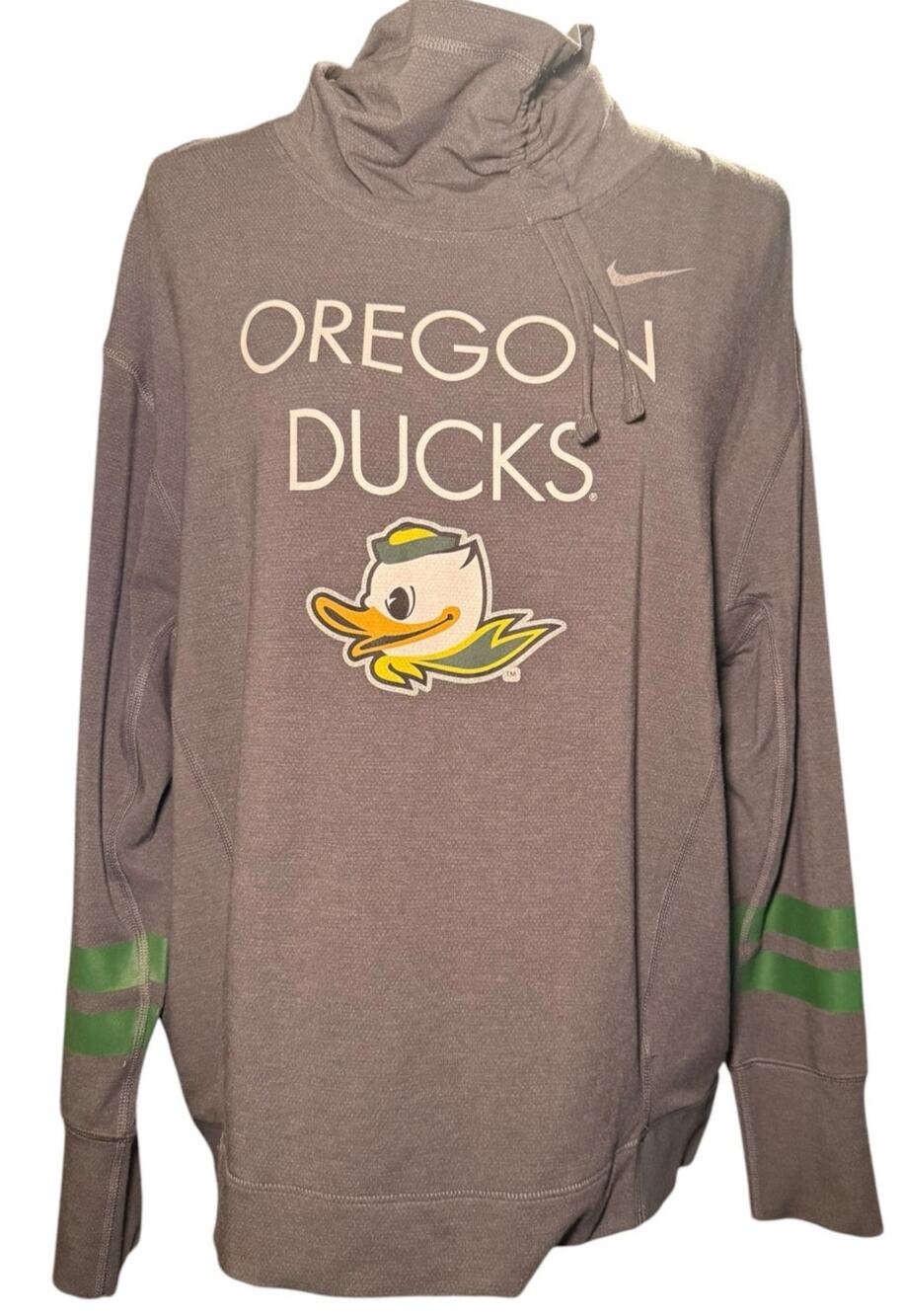Nike Oregon Ducks Vault Dri-FIT Funnel Neck Sweatshirt, Women's Large, NWT